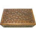 Rosewood Hand Carved Box (India)