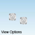 14k Gold 1/4ct TDW Round Diamond Solitaire Screw Back Stud Earrings (J-K/ I2-I3)