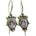 Indian Sterling Silver/ Amethyst Earrings (Pack of 2)