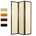 Wood and Cotton Helsinki 72- inch Floor Screen (China)