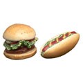Hamburger and Hotdog Salt & Pepper Shakers