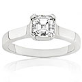 14k Gold 1ct TDW Asscher Diamond Solitaire Ring (H-I, SI1-SI2)
