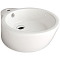 Fontaine Single Post Porcelain Vessel Sink with Free Drain