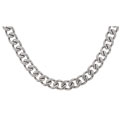 Stainless Steel 24-inch Curb Link Necklace