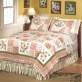 English Garden Cotton Patchwork Oversized Quilt Set