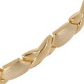 18k Gold over Silver X and O Bracelet