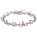 Sterling Silver Diamond-accent Bracelet