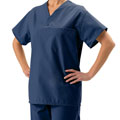 Medline Unisex Reversible Navy Scrub Top