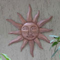 Copper Plated Sun Sculpture