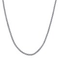 14k White Gold 18-inch Popcorn Necklace