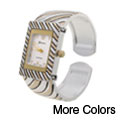 Geneva Platinum Accented Bracelet Bangle Watch