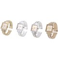Geneva Women's Polished Square Face Watch
