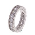 Sterling Silver 5-mm Round CZ Ring