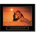 Leadership - Lion Framed Motivational Art Print