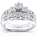 14k Gold 1ct TDW Round Diamond Wedding Ring Set (H-I, I1-I2)