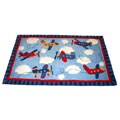 Airplane Sky Blue Rug (2'6 x 4'2)