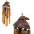 Small Turtle Resin Bamboo Wood Chime (Indonesia)