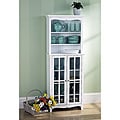 Window Pane Cabinet with Hutch