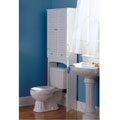 Nassau White Louvered Spacesaver Cabinet