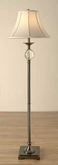 Glass/ Metal Floor Lamp
