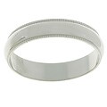 Platinum 4 mm Millegrain Wedding Band