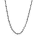 14k White Gold 0.8 mm 16-inch Wheat Chain