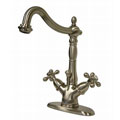Satin Nickel Brass Centerset Faucet