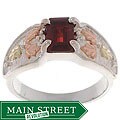 Black Hills Gold on Siver Garnet Ring