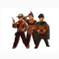 3-in-1 Cowboy, Indian, Peter Pan Dress Up Costume