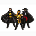 3-in-1 Costume Set - Ninja, Musketeer, Cat Boy