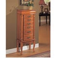Medium Oak Jewelry Armoire