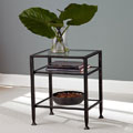 Bunch Metal Glass End Table