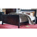 Portofino Black Bicast Leather Queen-size Bed