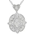 14k White Gold 1/10ct Diamond Pendant