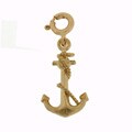 14k Gold Anchor Charm
