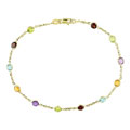 14k Gold and Multiple Gemstone Bracelet