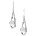Sterling Cultured Pearl Drop Earrings