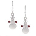 Sterling Silver Snowman Earrings