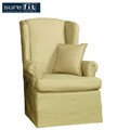 Sure Fit Cotton Duck Wing Chair Slipcover