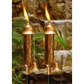 Elegante Hammered Copper Torches (Set of 2)