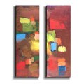 Assess about Amazing abstract Howard Kline 'Terra Verde' Stretched Canvas Set