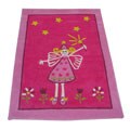 Indian Tufted Pink Fairy Rug (3'1 x 4'2)