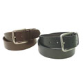 Boston Traveler Pebble Grain Leather Men's Belt