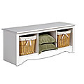 Winslow White Cubbie Bench