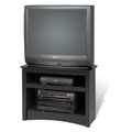 Broadway Black Corner TV Stand