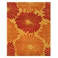 Hand-tufted Red Wool Timber Rug (7'9 x 9'9)