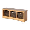 Montego Maple Cubbie Bench