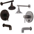 Fontaine Bath Tub Faucet, Valve, Shower Head Set