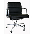 Adjustable Rolling Leather Office Chair