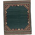Hand-woven Green Kilim Wool Rug (3' x 5')